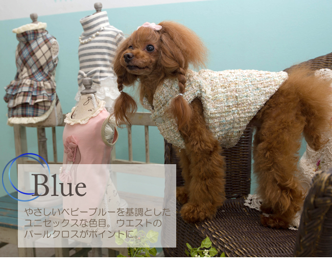 キャサリンのブルー。やさしいベビーブルーでユニセックスな色味