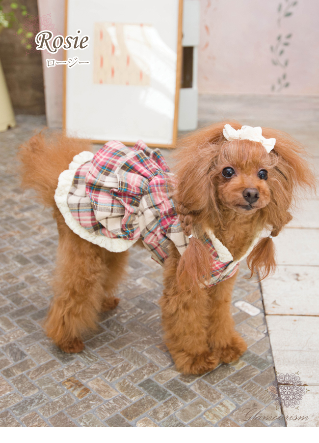 チェックとレースを組み合わせたワンピーススタイル「ロージー(Rosie)」