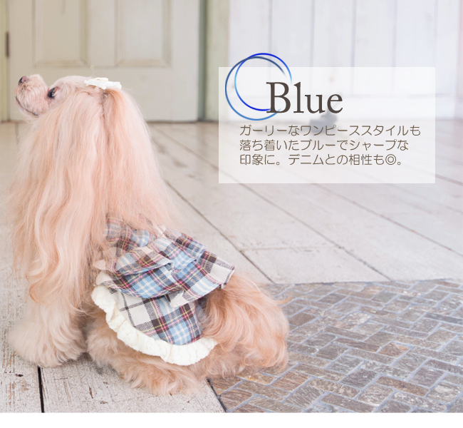 ロージーのブルー。落ち着いたブルーでデニムとの相性も◎